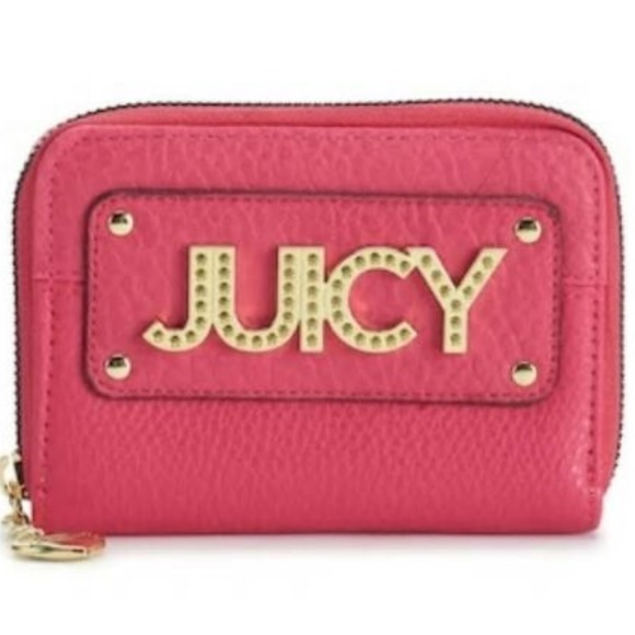 NWT JUICY COUTURE Wild Card Zip-Around Wallet/Pink - Picture 1 of 2